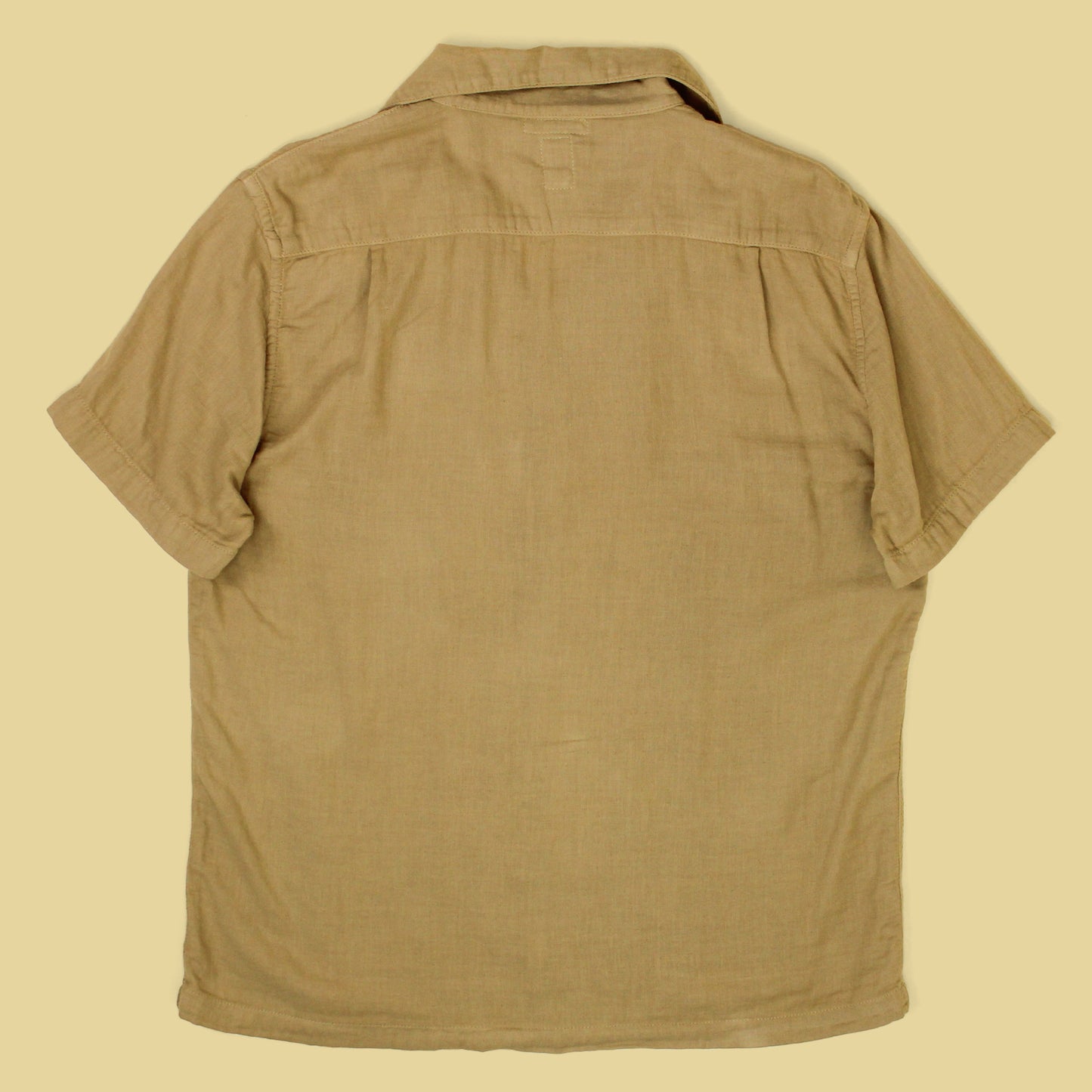 Hiroshi Kato Double-Layer Gauze Cotton The Wrench Short Sleeve Camp Collar Shirt