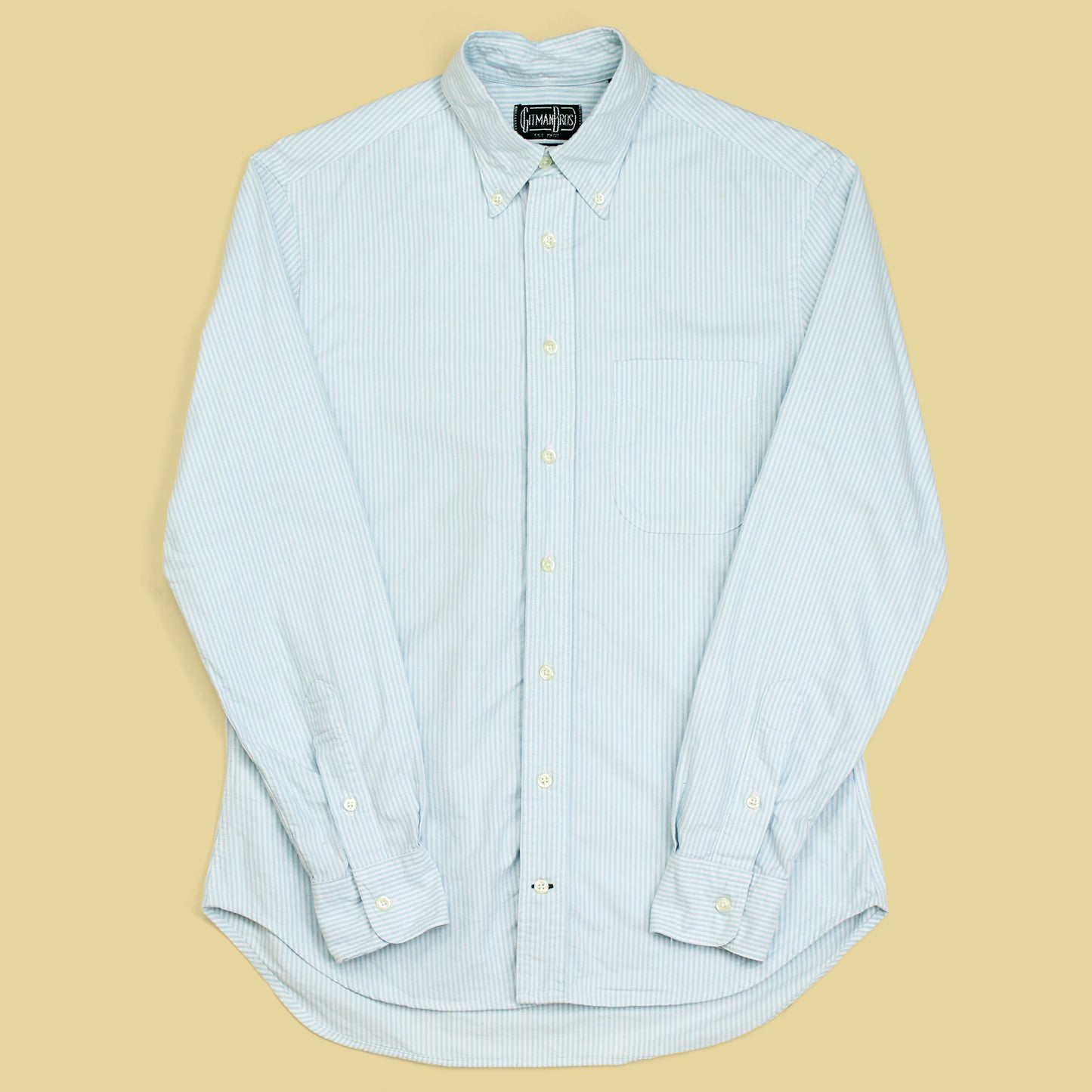 Gitman Vintage University Stripe Oxford Cloth Cotton Button-Down Shirt
