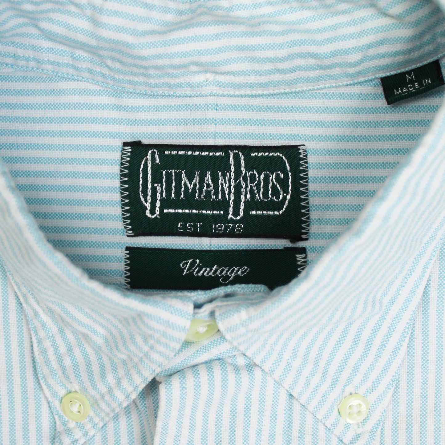 Gitman Vintage University Stripe Oxford Cloth Cotton Button-Down Shirt