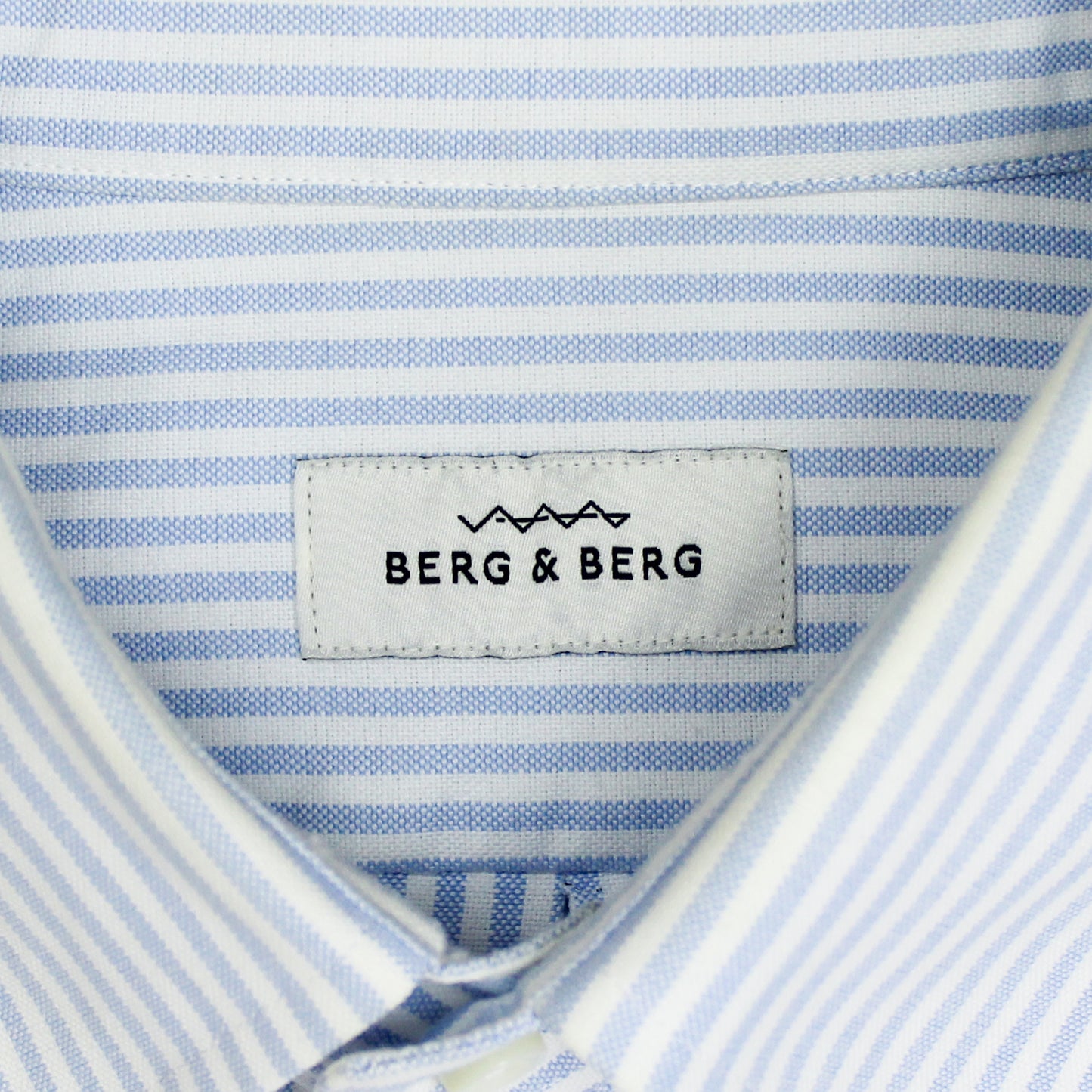 Berg & Berg Striped Oxford Cloth Cotton Button-Down Shirt
