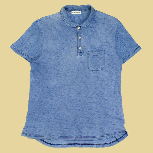 Oliver Spencer Indigo-Dyed Cotton Jersey Club Collar Polo Shirt