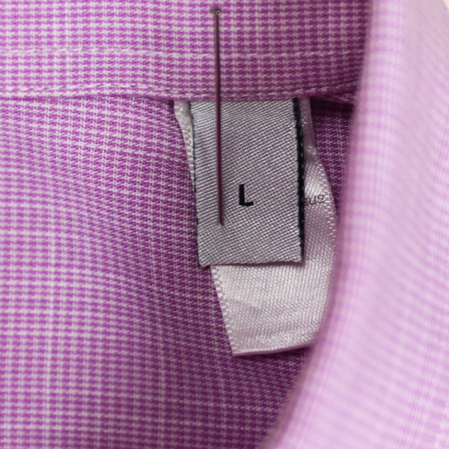 Armani Collezioni Micro-Check Cotton Button-Up Shirt