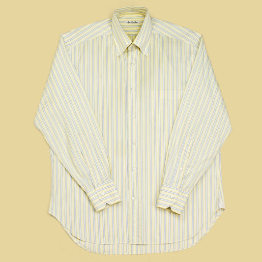 Loro Piana Striped Cotton Button-Down Shirt