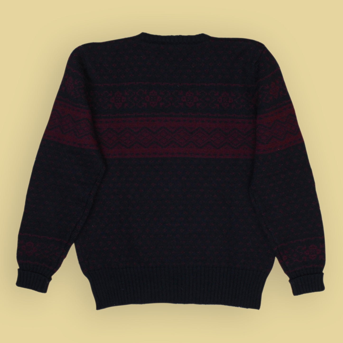 Brooks Brothers Fair Isle Wool Crew Neck Sweater