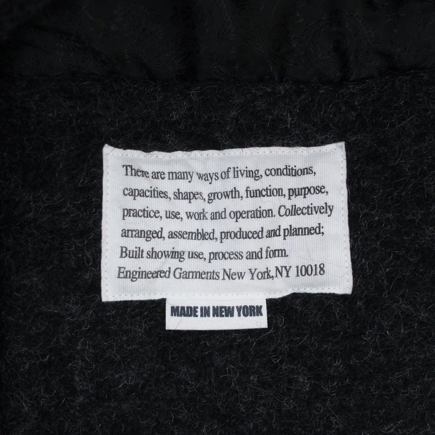 Engineered Garments Cable Knit Belted Shawl Collar Knit Jacket