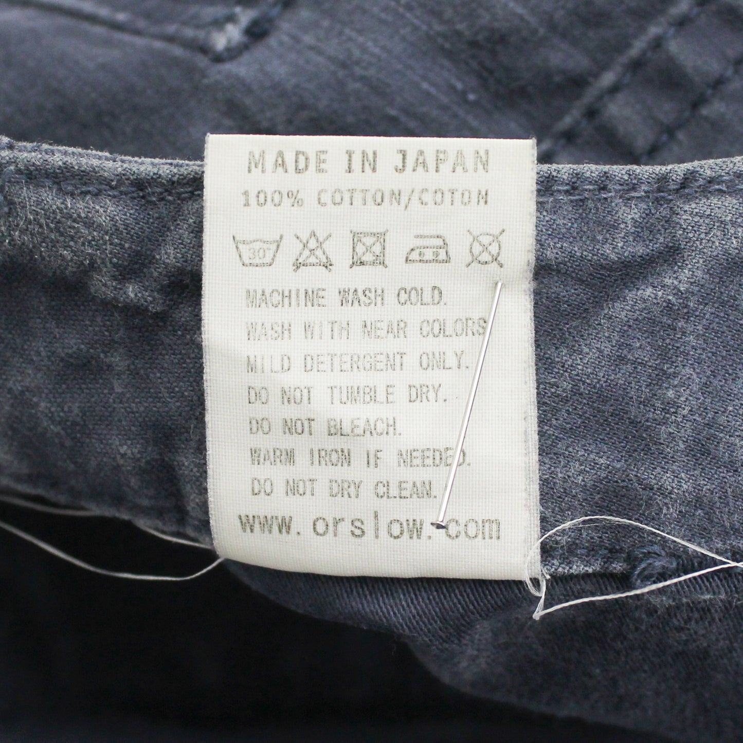 OrSlow Reverse Sateen Cotton Buckle Back Fatigue Pants