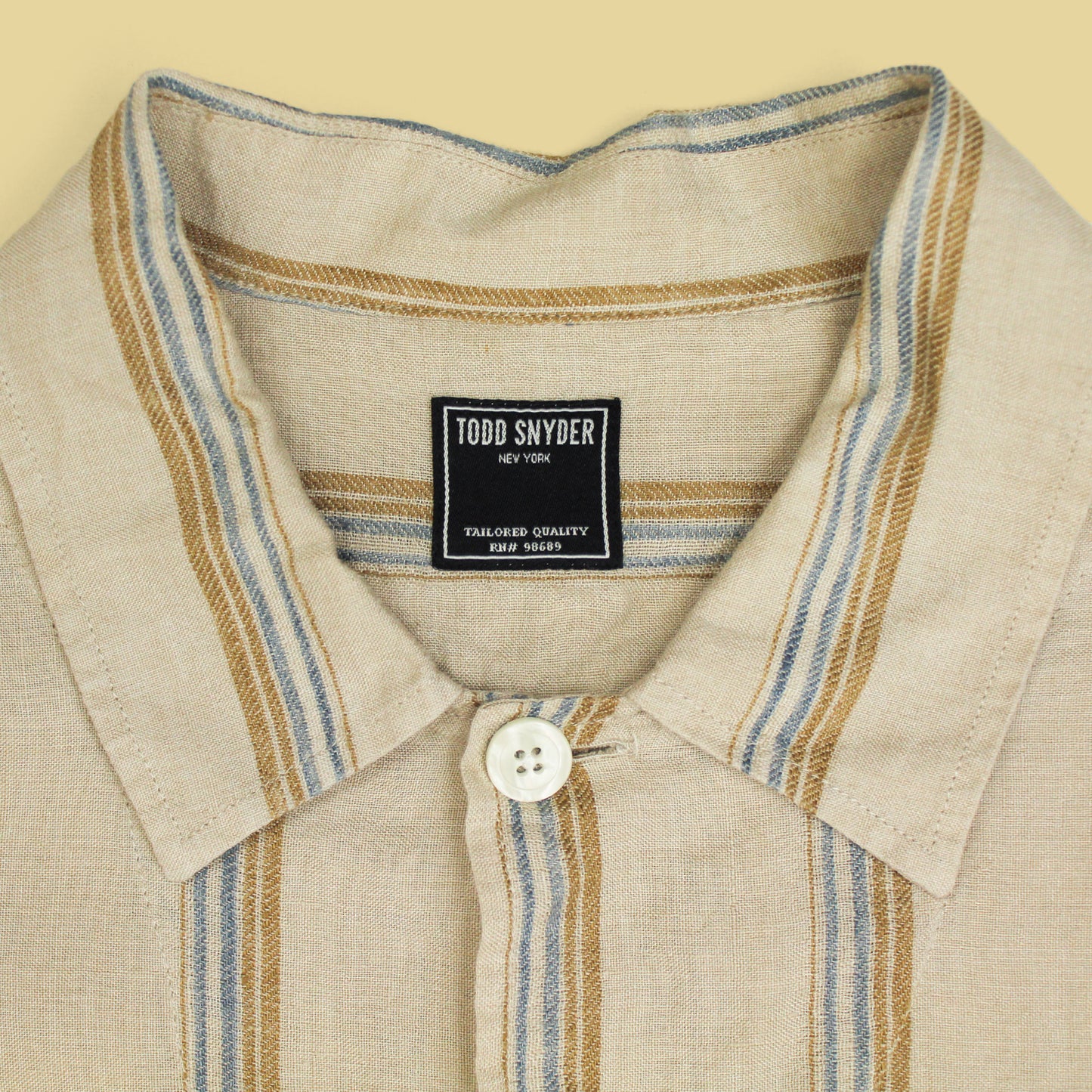 Todd Snyder Striped Linen Chore Coat