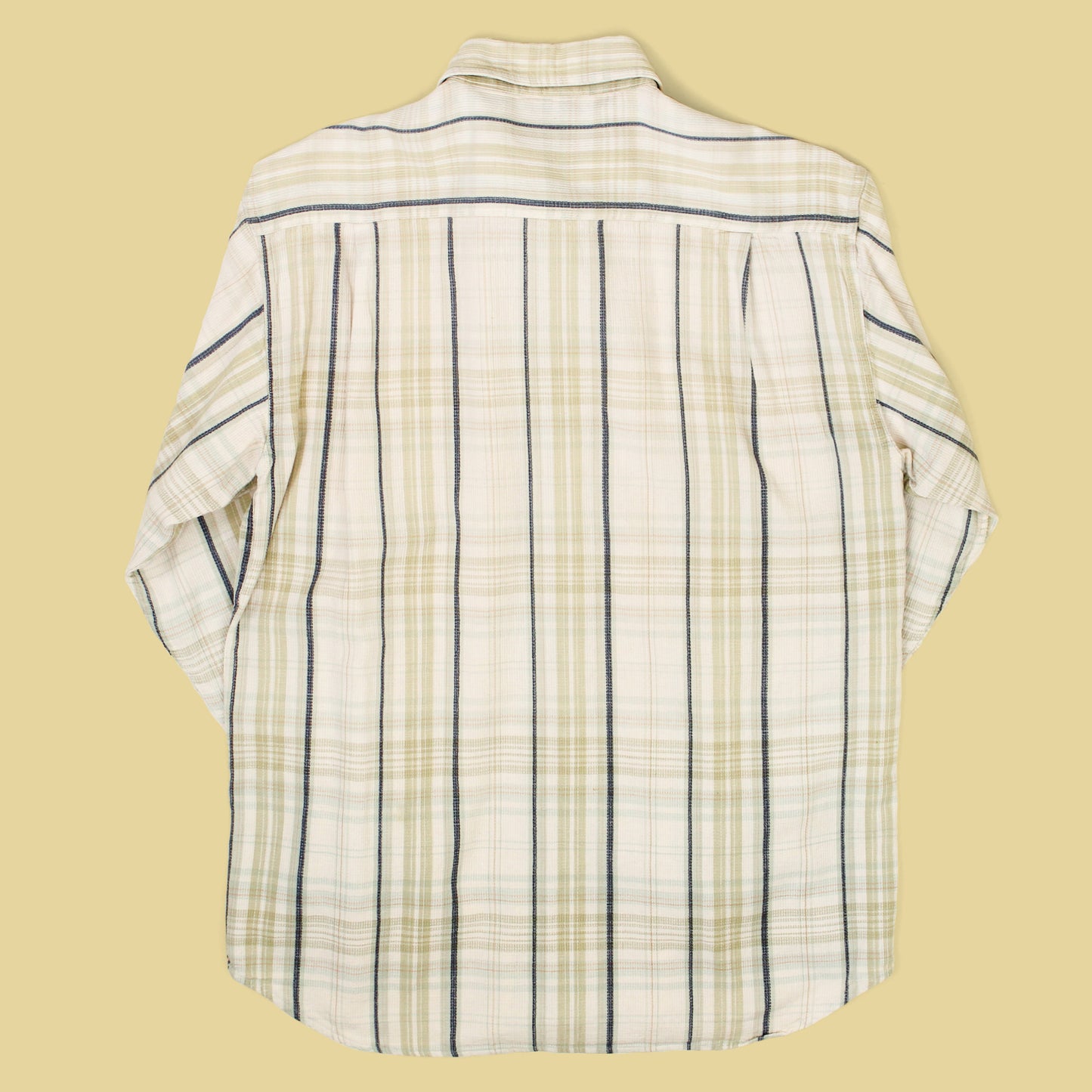 Vintage L.L. Bean Plaid Textured Cotton Work Shirt