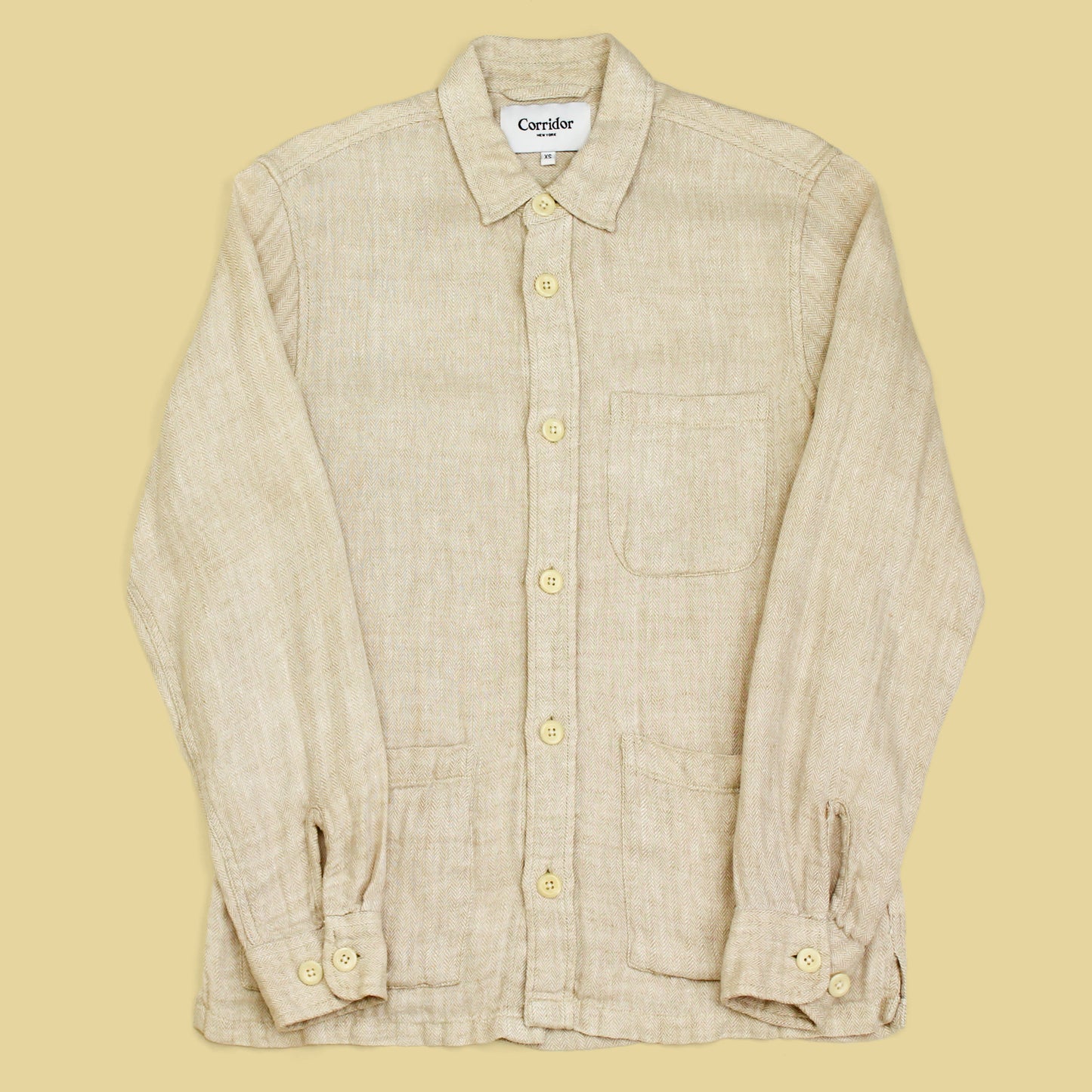 Corridor Herringbone Linen Chore Coat