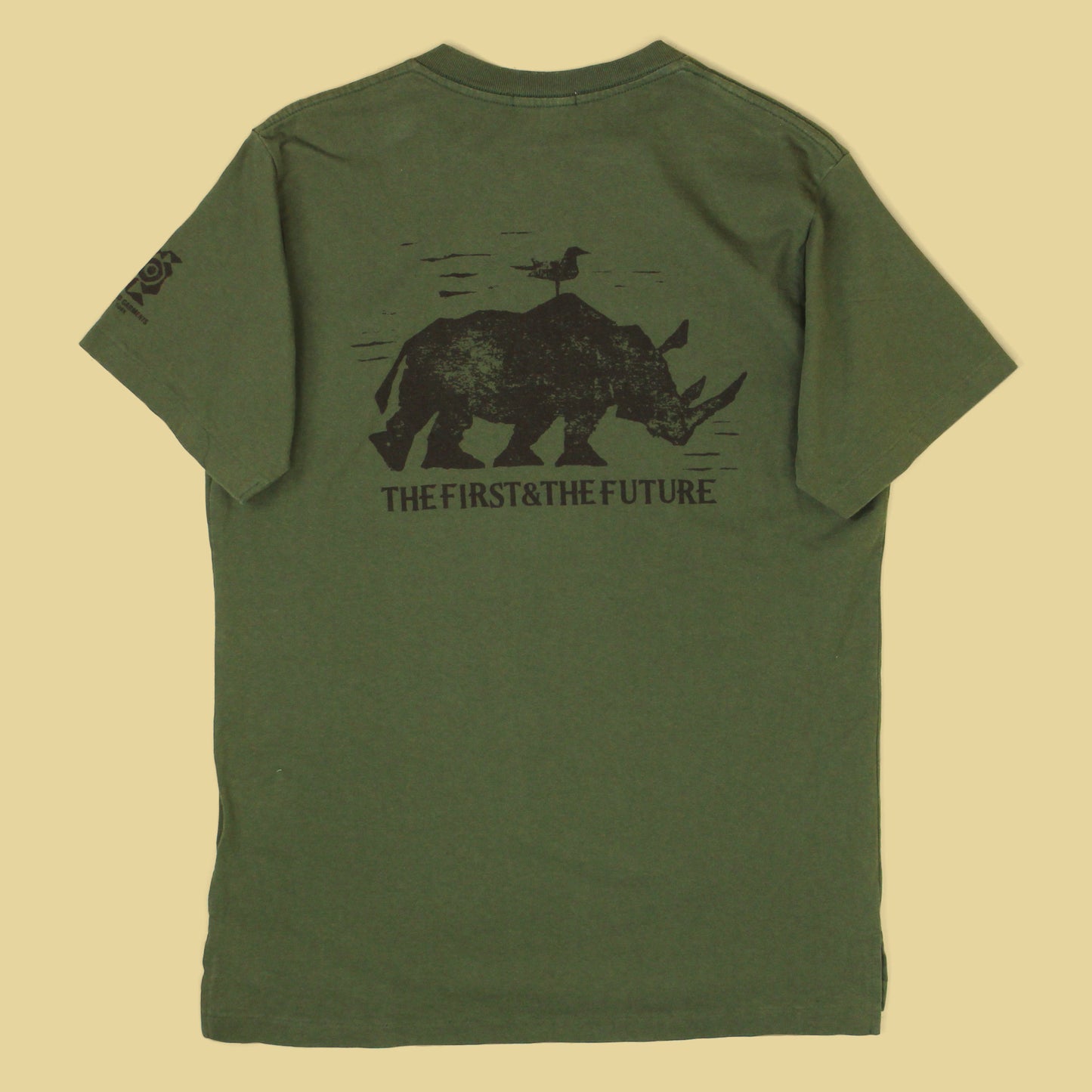 Engineered Garments The First & The Future Graphic Print Cross-Crew Pocket T-Shirt
